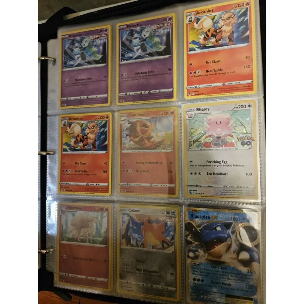 Pokemon TCG Card Lot V VMAX GX EX VSTAR Holo Vintage 9-Pocket Pages